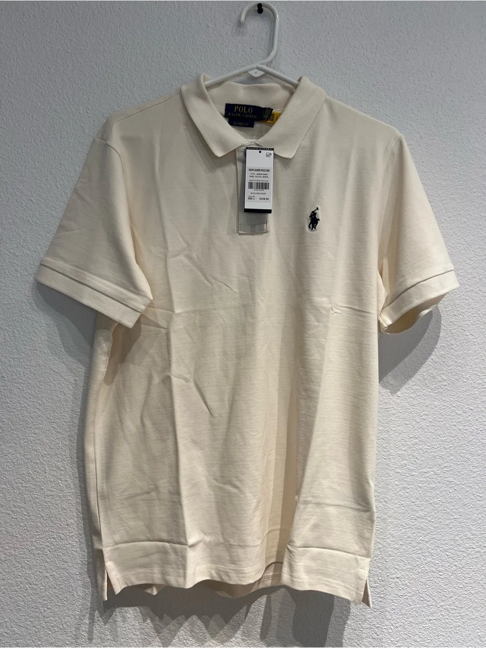 Polo Ralph Lauren Cream Short Sleeve Polo Shirt